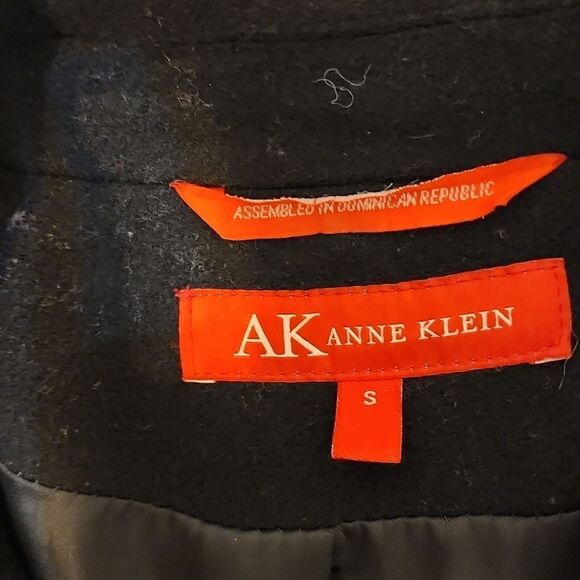 AK Anne Klein black wool peacoat- size small - Picture 8 of 13